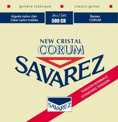 Cuerdas guitarra clásica nylon Savarez New Cristal Corum Normal Tension 500CR - Juego de cuerdas