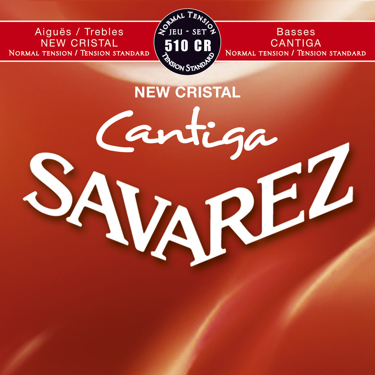 Savarez Jeu De 6 Cordes Acoustic / Classique (6) 510cr Cantiga New Cristal Tension Normale - Cuerdas guitarra clásica nylon - Variation 1