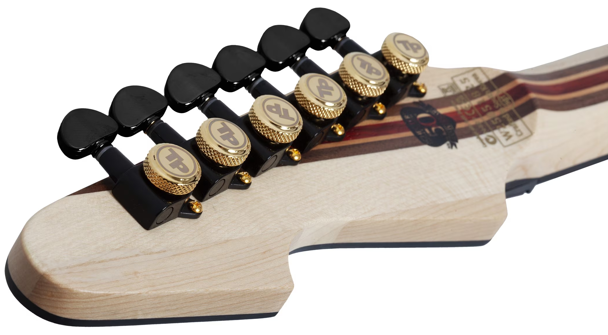 Schecter Avenger Fr-s 50th Ann. 2h Sustainiac Fr Eb - 50th Gold Burst - Guitarra electrica metalica - Variation 8