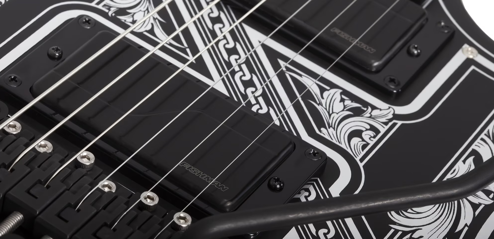 Schecter Avenger Pryzm Palladium 2h Fishman Fluence Modern Fr Eb - Gloss Black - Guitarra eléctrica de 7 cuerdas - Variation 4