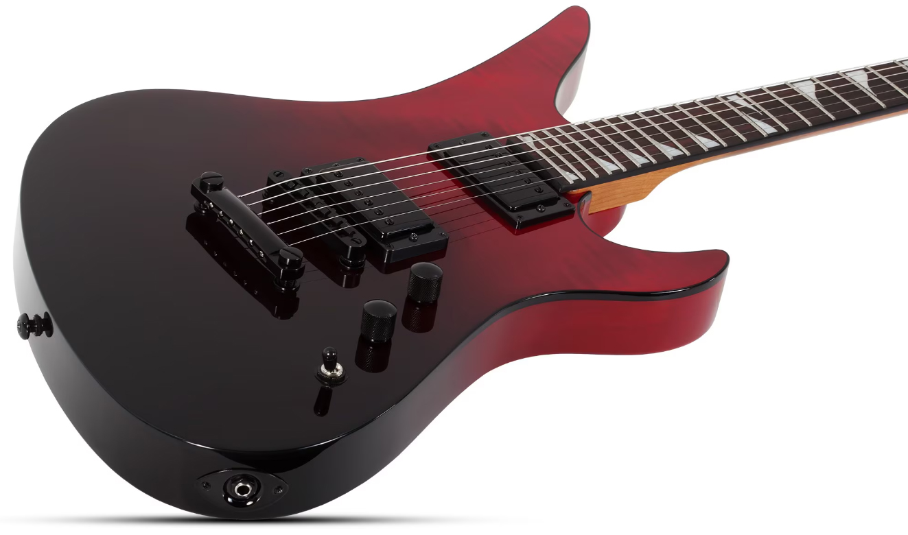 Schecter Avenger Standard 2h Ht Rw - Blood Burst - Guitarra electrica metalica - Variation 1