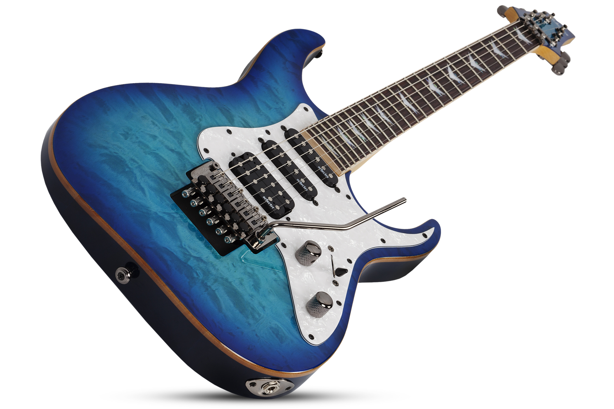 Schecter Banshee-6 Fr Extreme Hh Rw - Ocean Blue Burst - Guitarra eléctrica con forma de str. - Variation 3