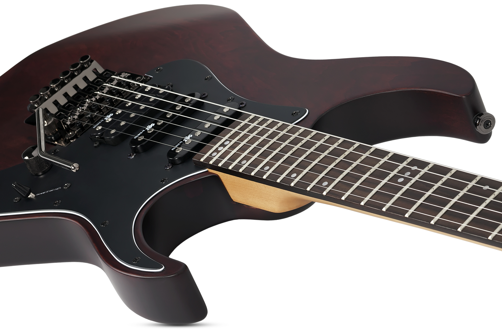 Schecter Banshee 6 Fr Sgr Hss Rw - Walnut Satin - Guitarra eléctrica con forma de str. - Variation 4