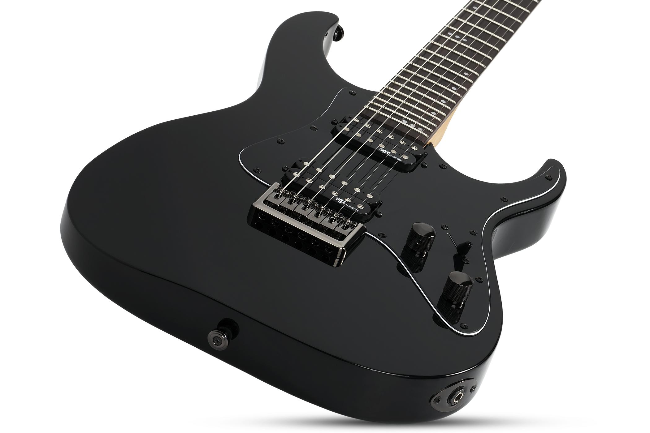 Schecter Banshee 6 Sgr 2h Ht Rw - Gloss Black - Guitarra eléctrica con forma de str. - Variation 1