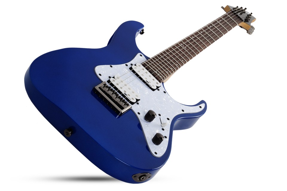 Schecter Banshee 6 Sgr 2h Ht Rw - Electric Blue - Guitarra eléctrica con forma de str. - Variation 1