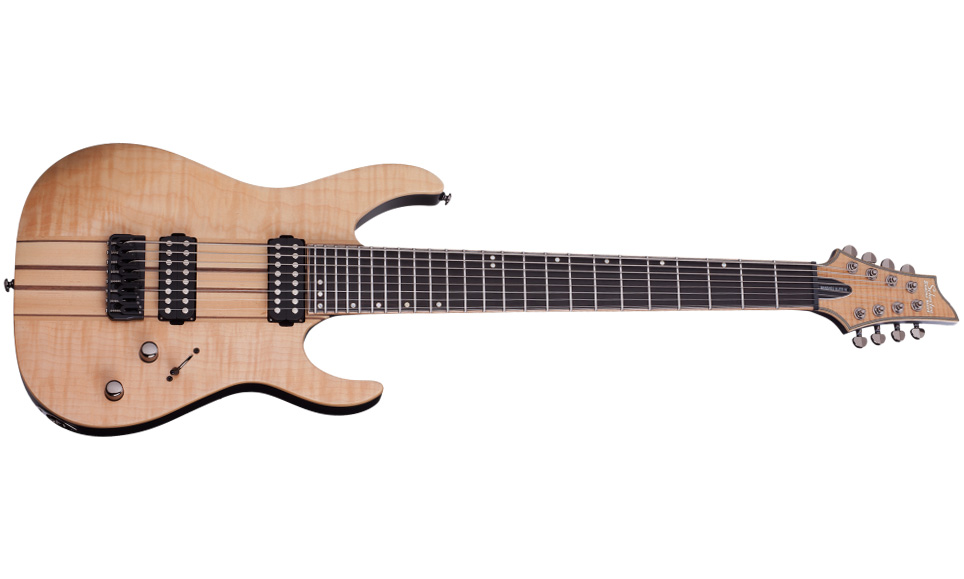 Schecter Banshee Elite-8 Hh Ht - Gloss Natural - Guitarra eléctrica barítono - Variation 1