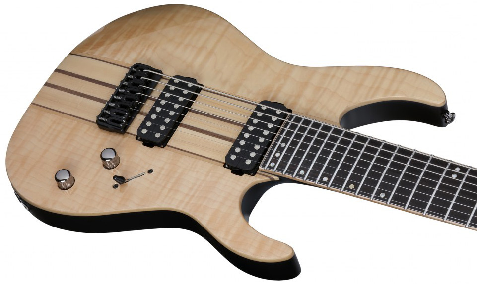 Schecter Banshee Elite-8 Hh Ht - Gloss Natural - Guitarra eléctrica barítono - Variation 2