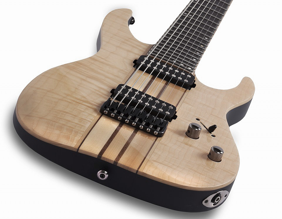 Schecter Banshee Elite-8 Hh Ht - Gloss Natural - Guitarra eléctrica barítono - Variation 3