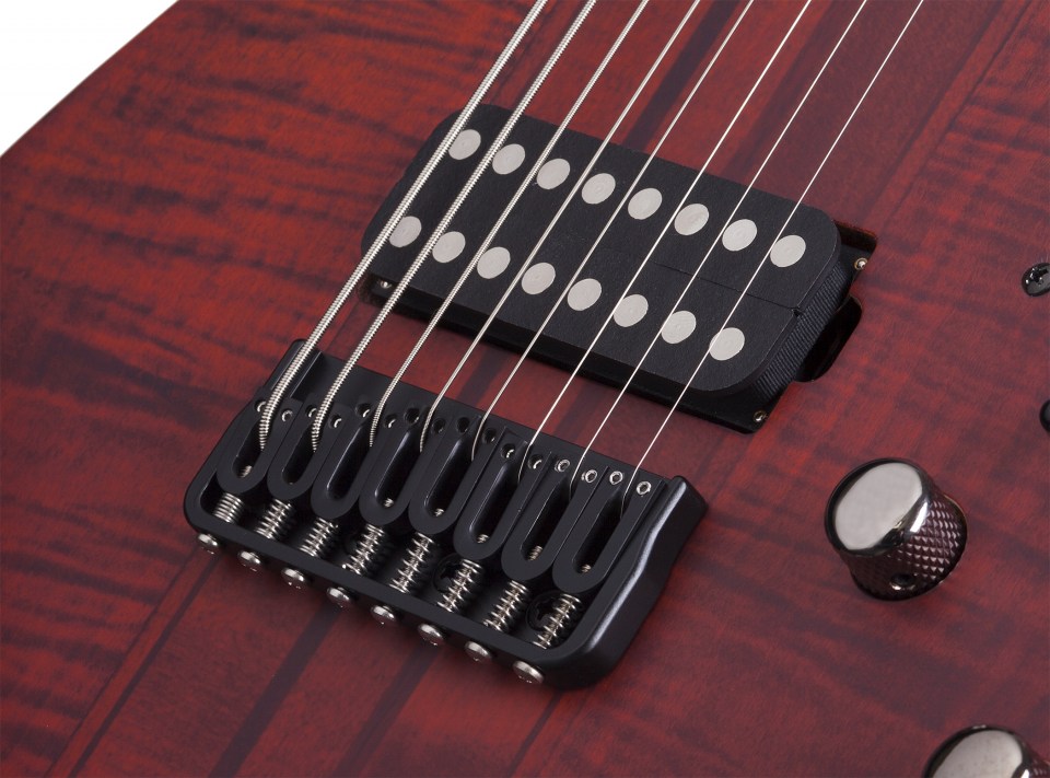 Schecter Banshee Elite-8 Hh Ht - Cats Eye Pearl - Guitarra eléctrica barítono - Variation 3