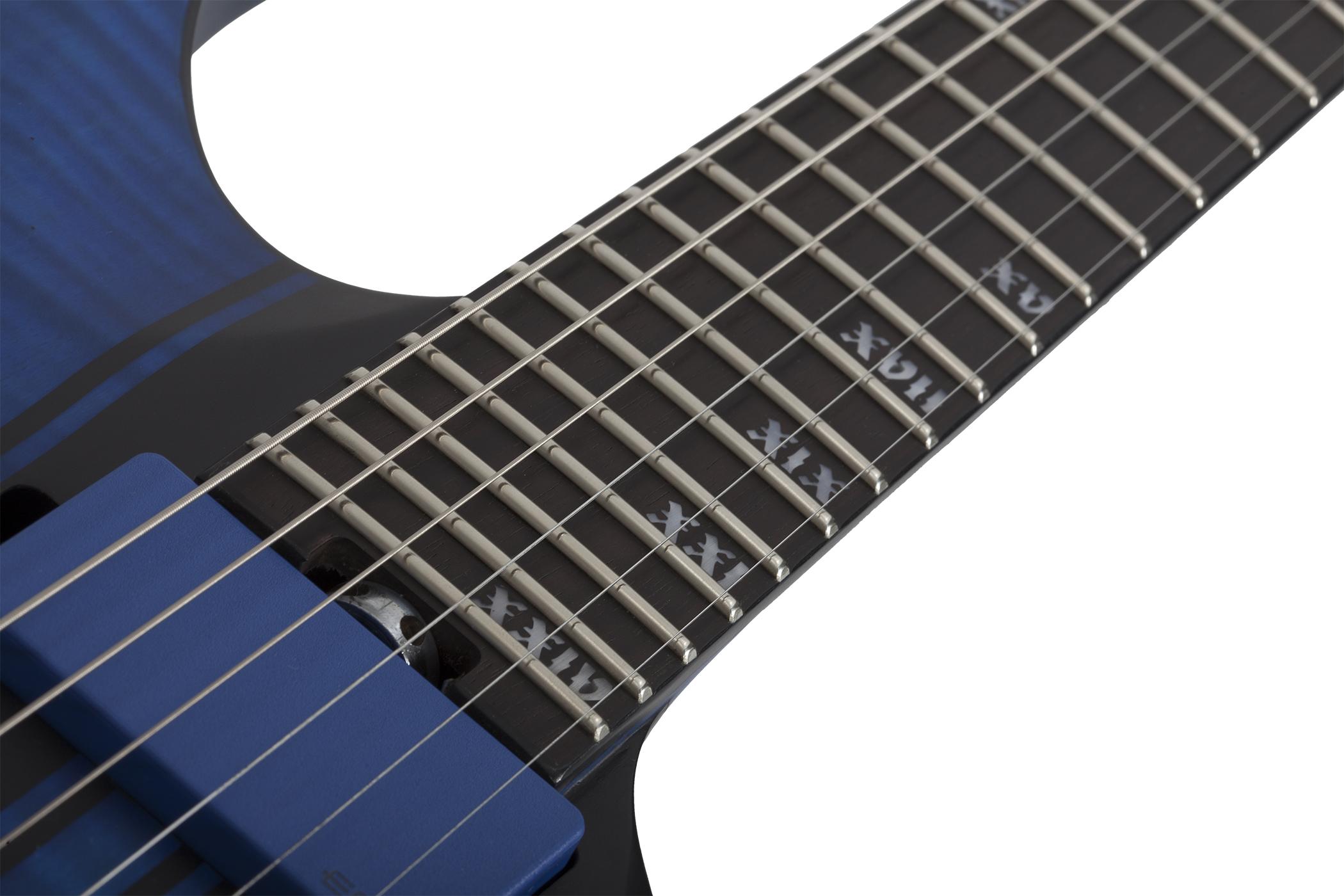 Schecter Banshee Gt Fr 2h Emg Eb - Satin Trans Blue - Guitarra eléctrica con forma de str. - Variation 7