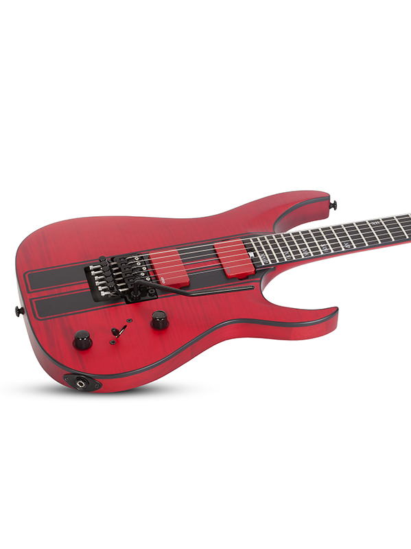 Schecter Banshee Gt Fr Emg 2h Eb - Trans Red - Guitarra eléctrica con forma de str. - Variation 2