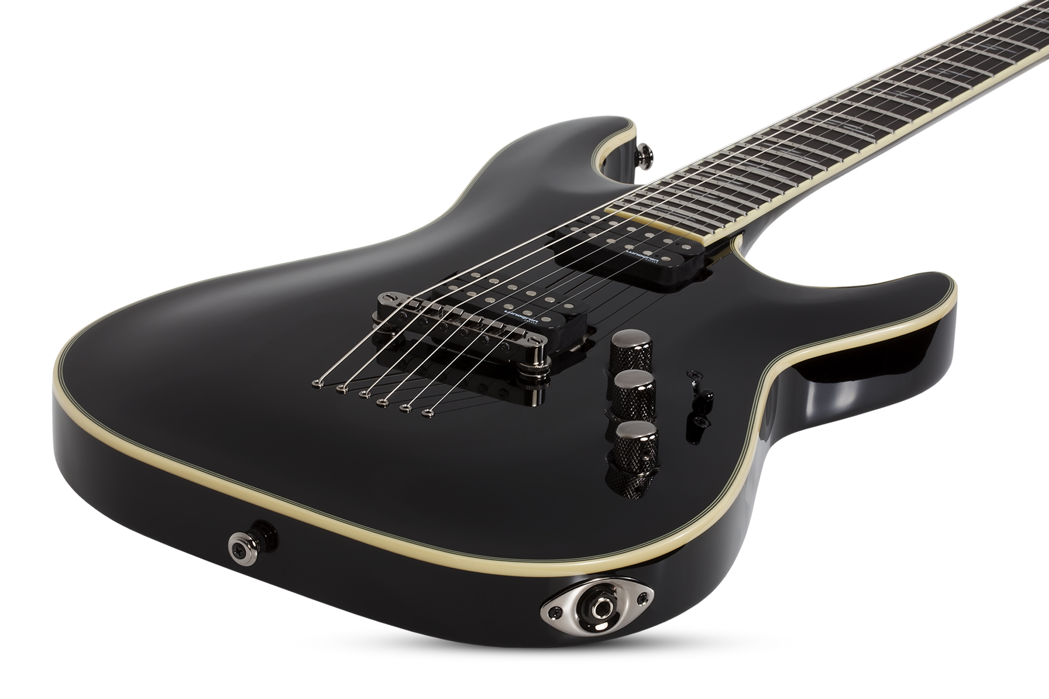 Schecter C-1 Blackjack 2h Lundgren Ht Eb - Black - Guitarra eléctrica con forma de str. - Variation 1