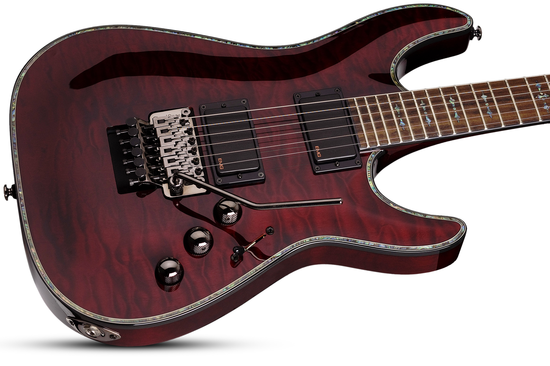 Schecter C-1 Fr Hellraiser 2h Emg Rw - Black Cherry - Guitarra eléctrica con forma de str. - Variation 1