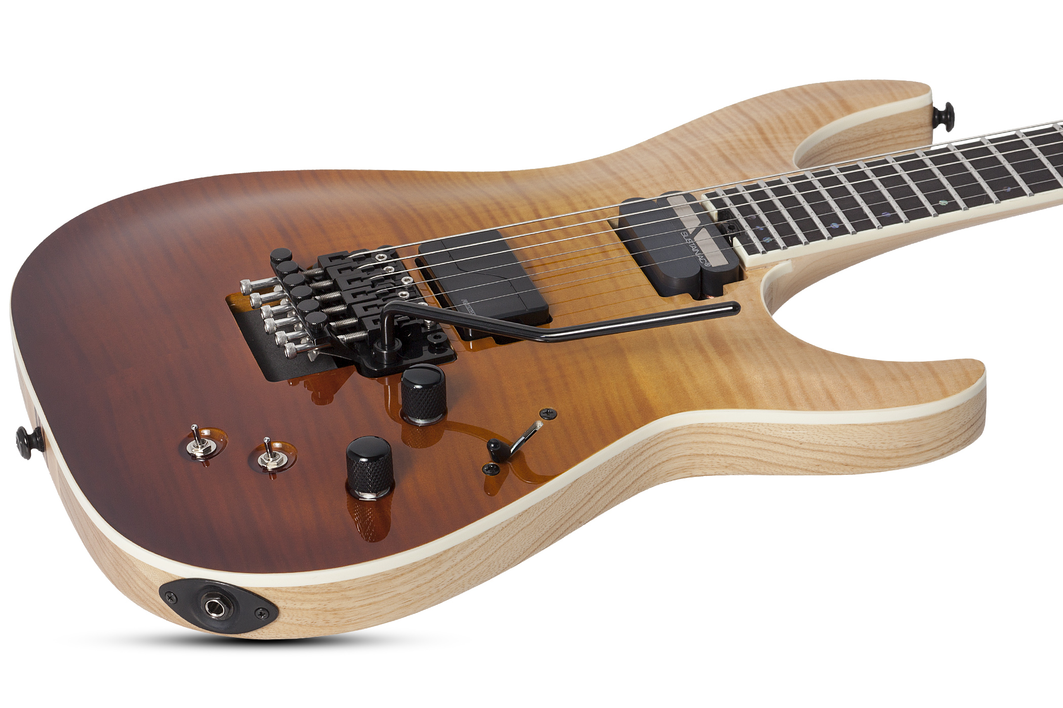 Schecter C-1 Fr S Sls Elite 2h Fishman Fluence Modern Sustainiac Eb - Antique Fade Burst - Guitarra eléctrica con forma de str. - Variation 1