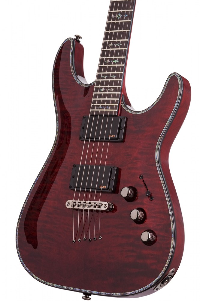 Schecter C-1 Hellraiser 2h Emg Ht Rw - Black Cherry - Guitarra eléctrica con forma de str. - Variation 2