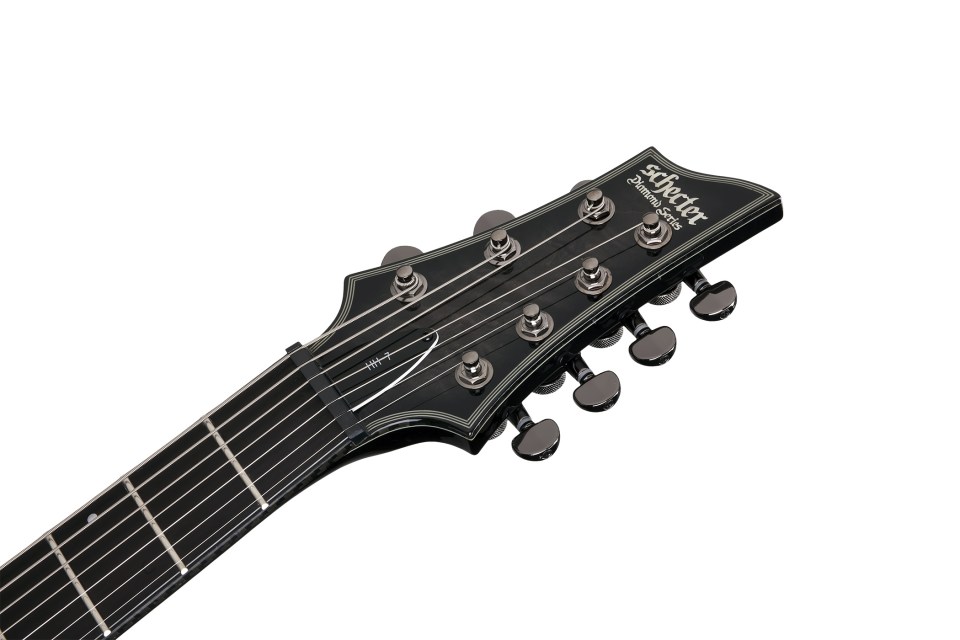 Schecter C-7 Hellraiser Hybrid 7c 2h Emg Ht - Trans Black Burst - Guitarra eléctrica de 7 cuerdas - Variation 4