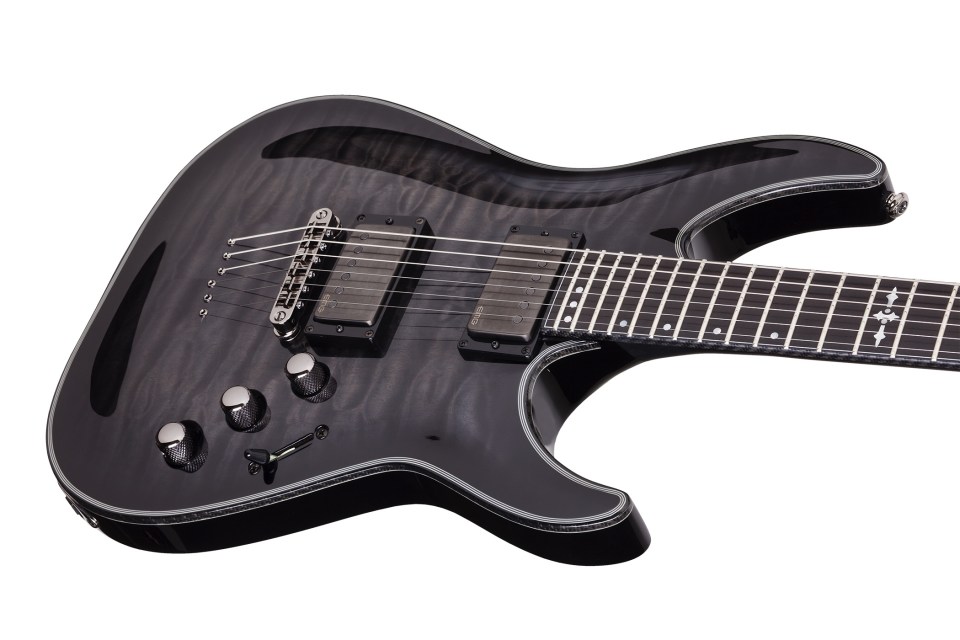 Schecter C-1 Hellraiser Hybrid 2h Emg Ht Eb - Trans. Black Burst - Guitarra eléctrica con forma de str. - Variation 2