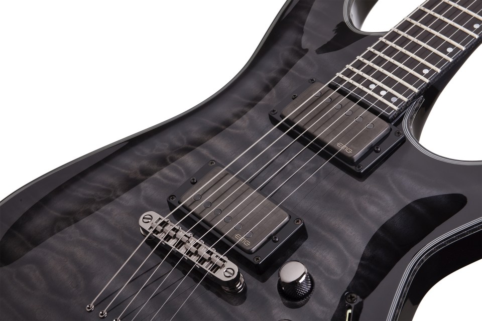 Schecter C-1 Hellraiser Hybrid 2h Emg Ht Eb - Trans. Black Burst - Guitarra eléctrica con forma de str. - Variation 3