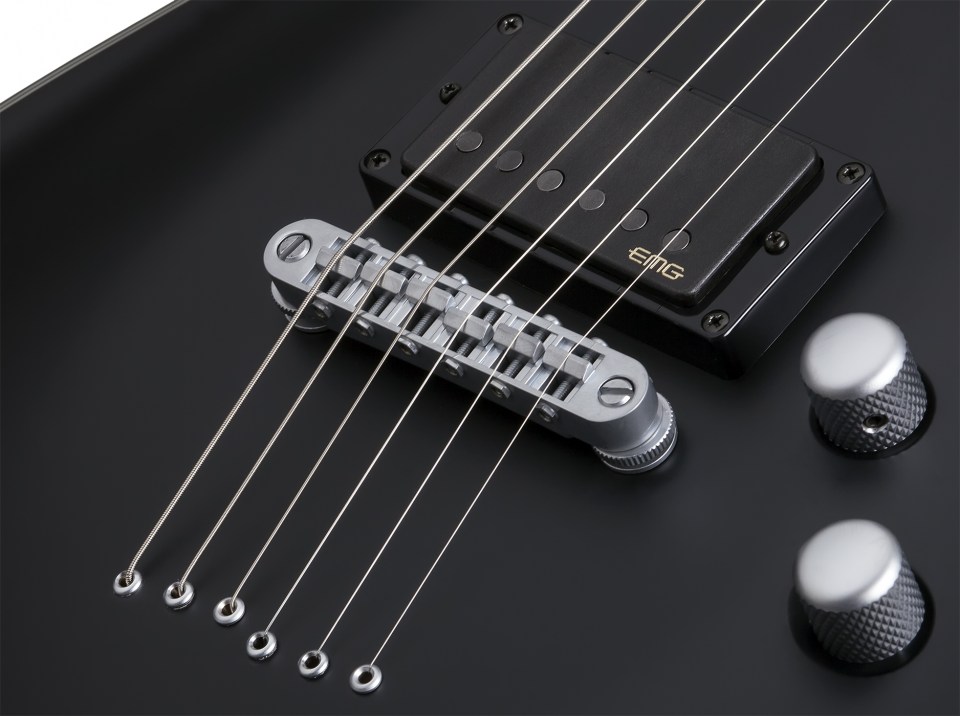 Schecter C-1 Platinum 2h Emg Ht Eb - Satin Black - Guitarra eléctrica con forma de str. - Variation 6