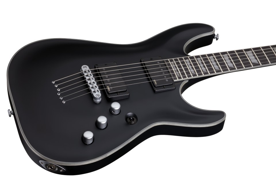Schecter C-1 Platinum 2h Emg Ht Eb - Satin Black - Guitarra eléctrica con forma de str. - Variation 7