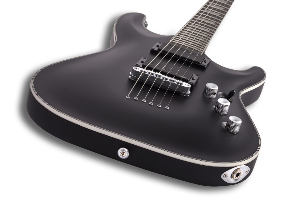 Schecter C-1 Platinum 2h Emg Ht Eb - Satin Black - Guitarra eléctrica con forma de str. - Variation 8