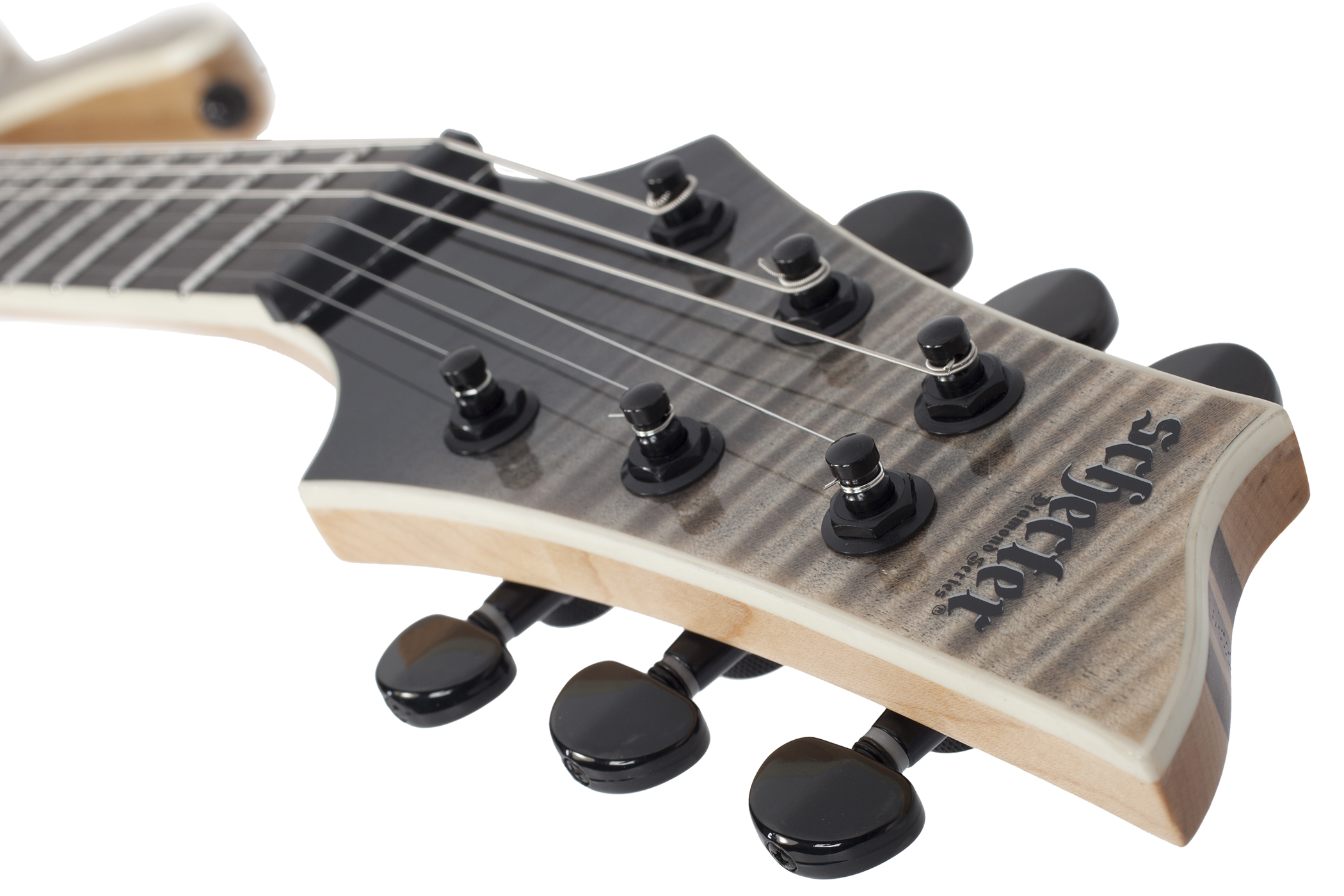 Schecter Sls Elite C-1 2h Fishman Fluence Modern Ht Eb - Black Fade Burst - Guitarra eléctrica con forma de str. - Variation 4