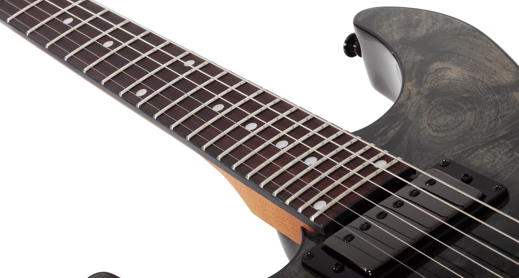 Schecter C-1 Standard Lh Gaucher 2h Ht Rw - Black Fade Burst Burl - Guitarra eléctrica con forma de str. - Variation 3
