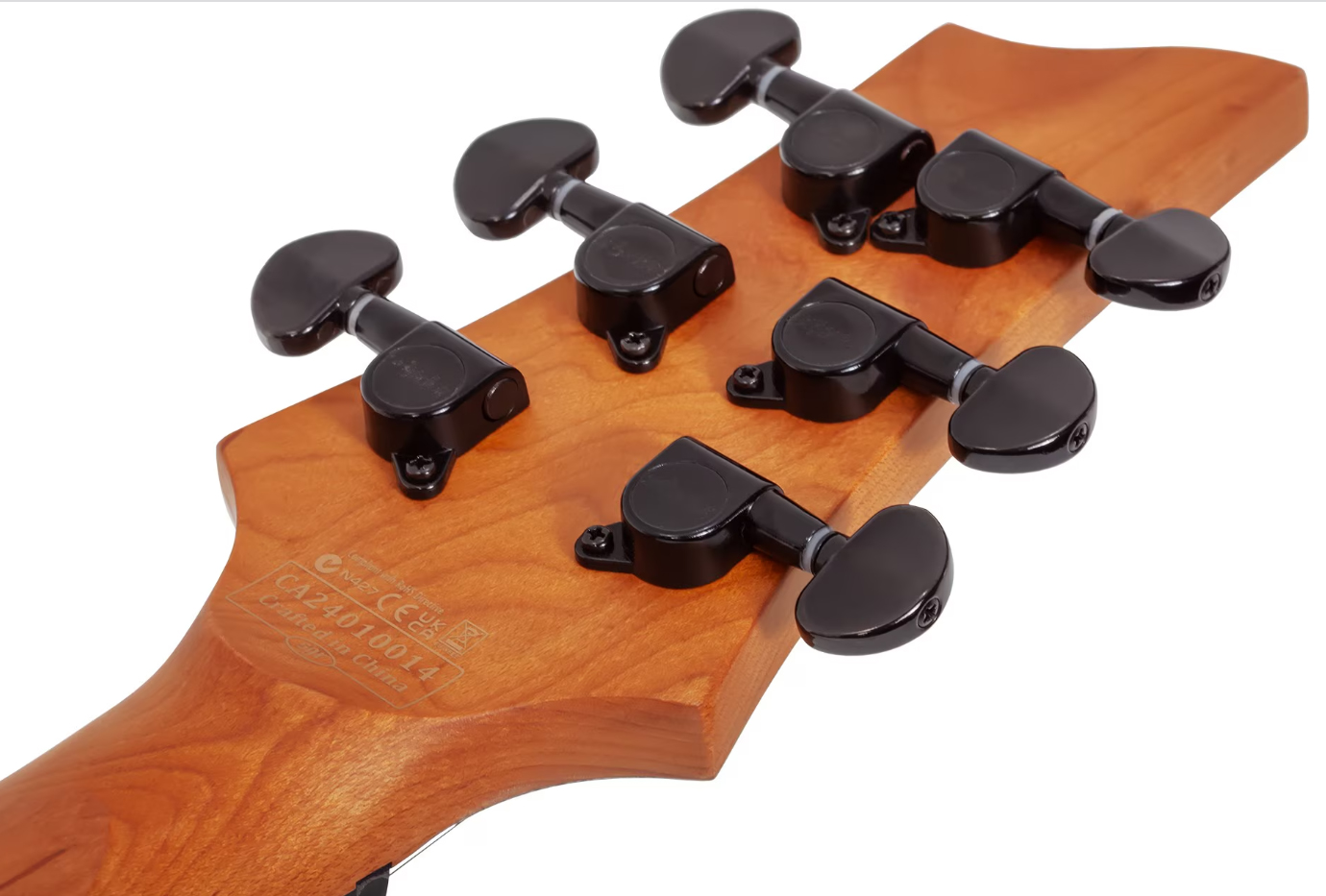 Schecter C-1 Standard Lh Gaucher 2h Ht Rw - Black Fade Burst Burl - Guitarra eléctrica con forma de str. - Variation 5