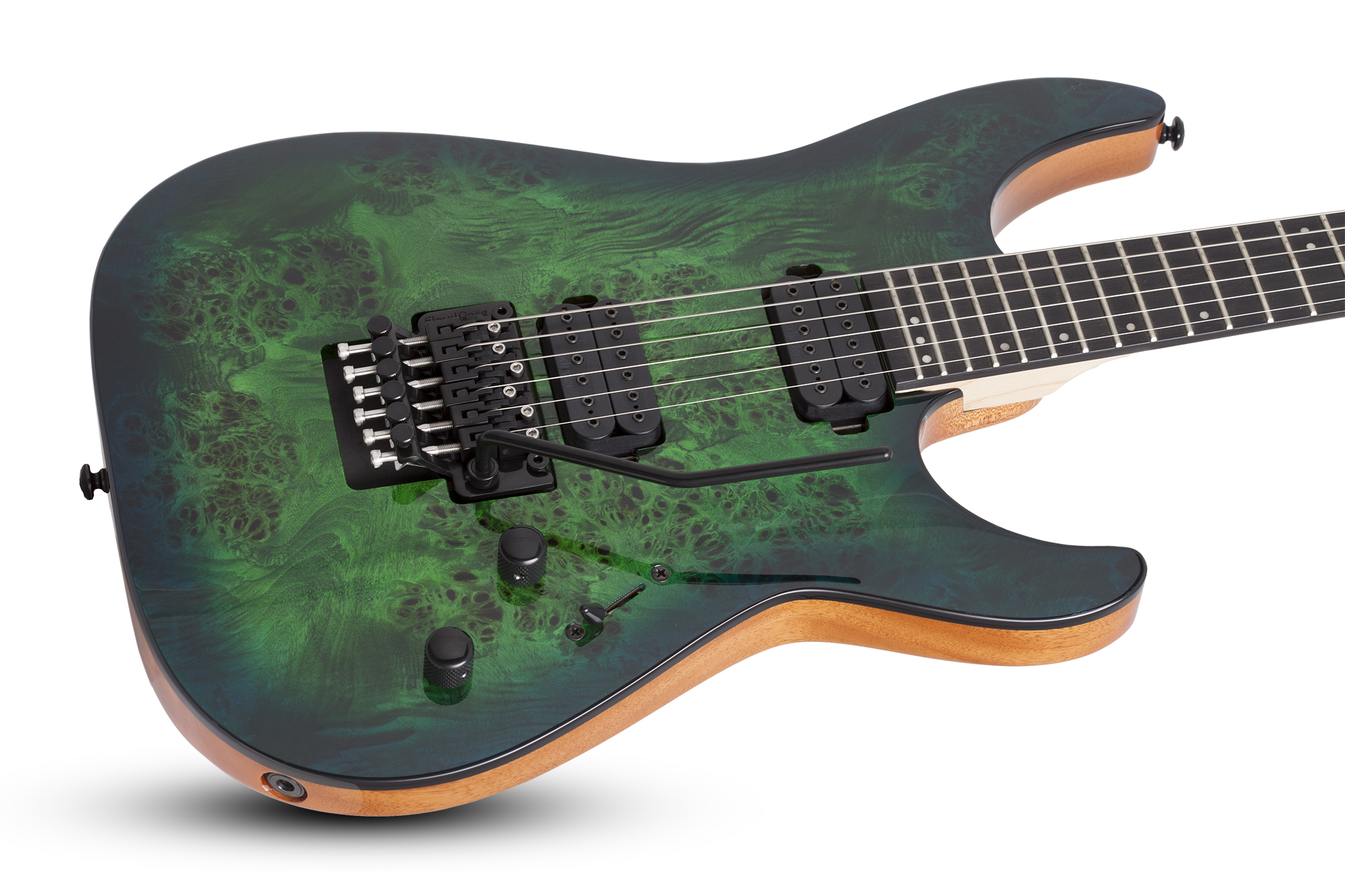 Schecter C-6 Pro Fr 2h Wen - Aqua Burst - Guitarra eléctrica de doble corte - Variation 1