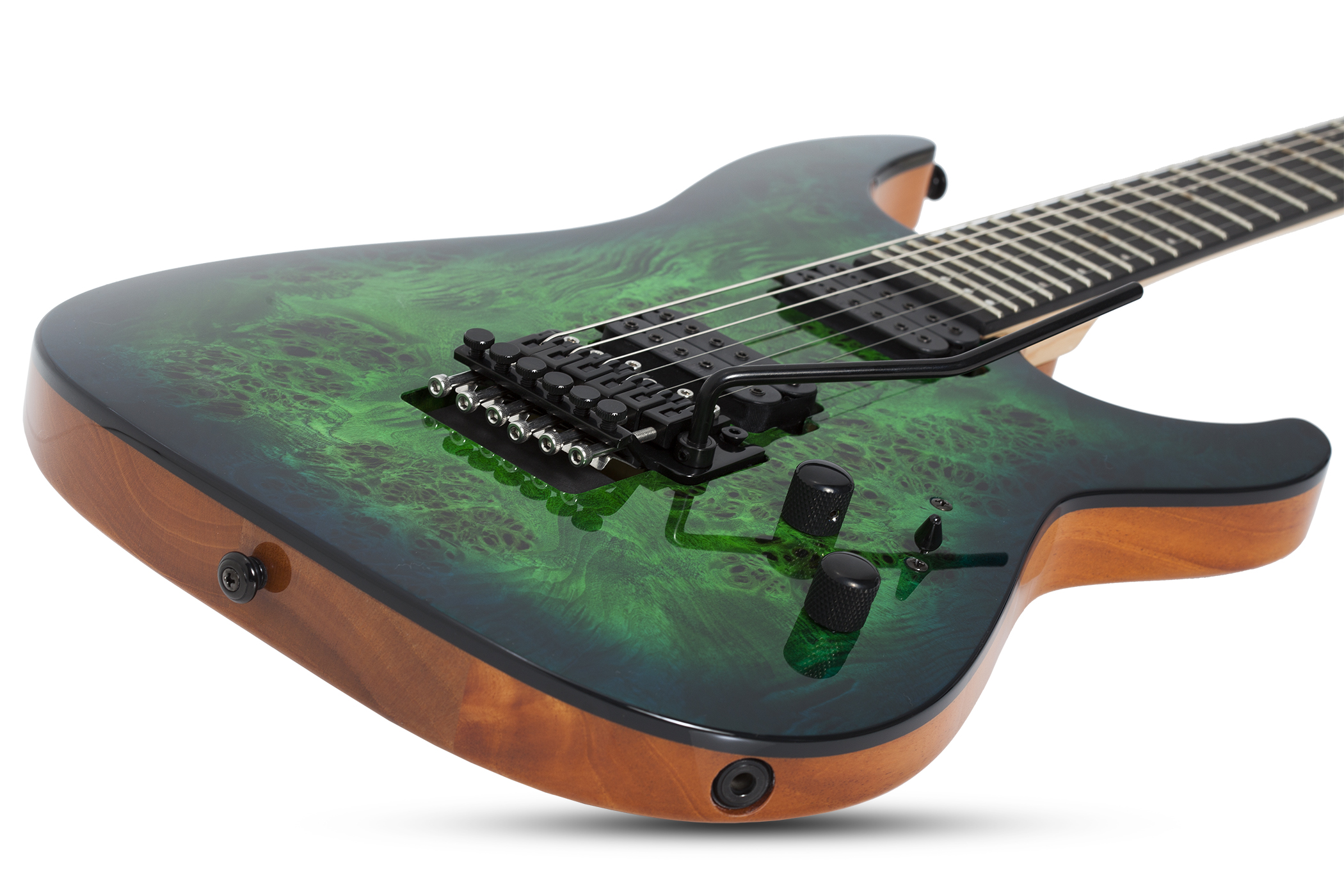 Schecter C-6 Pro Fr 2h Wen - Aqua Burst - Guitarra eléctrica de doble corte - Variation 2