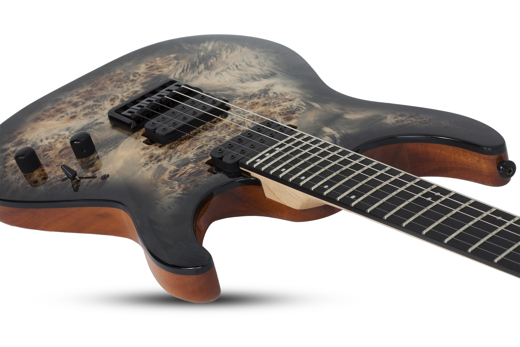 Schecter C-6 Pro 2h Ht Wen - Charcoal Burst - Guitarra eléctrica de doble corte - Variation 1