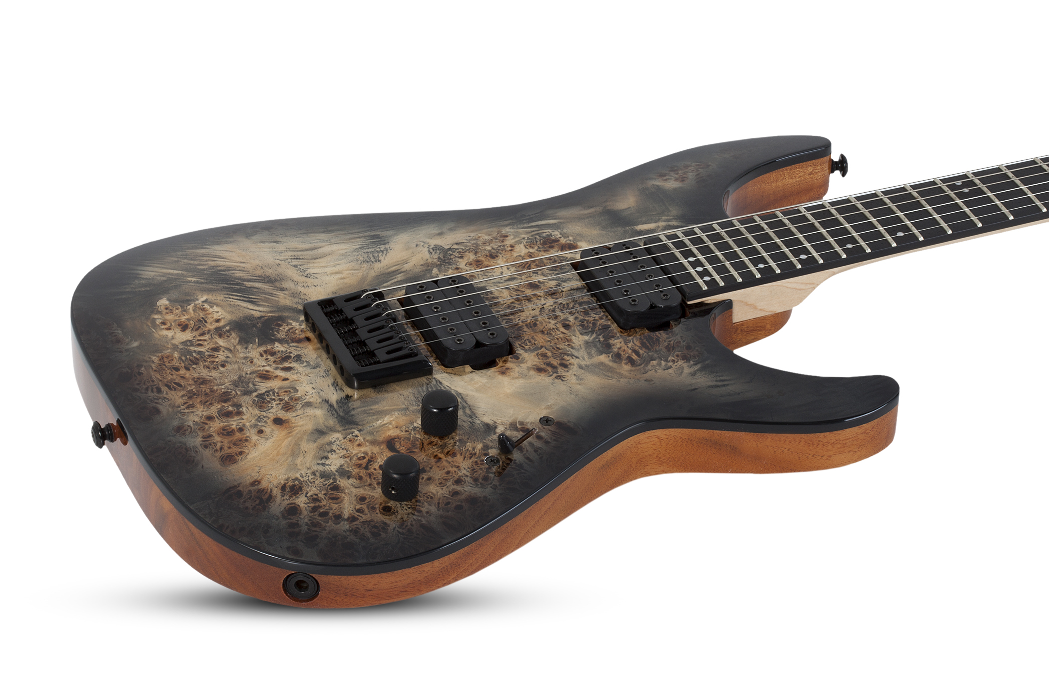 Schecter C-6 Pro 2h Ht Wen - Charcoal Burst - Guitarra eléctrica de doble corte - Variation 2