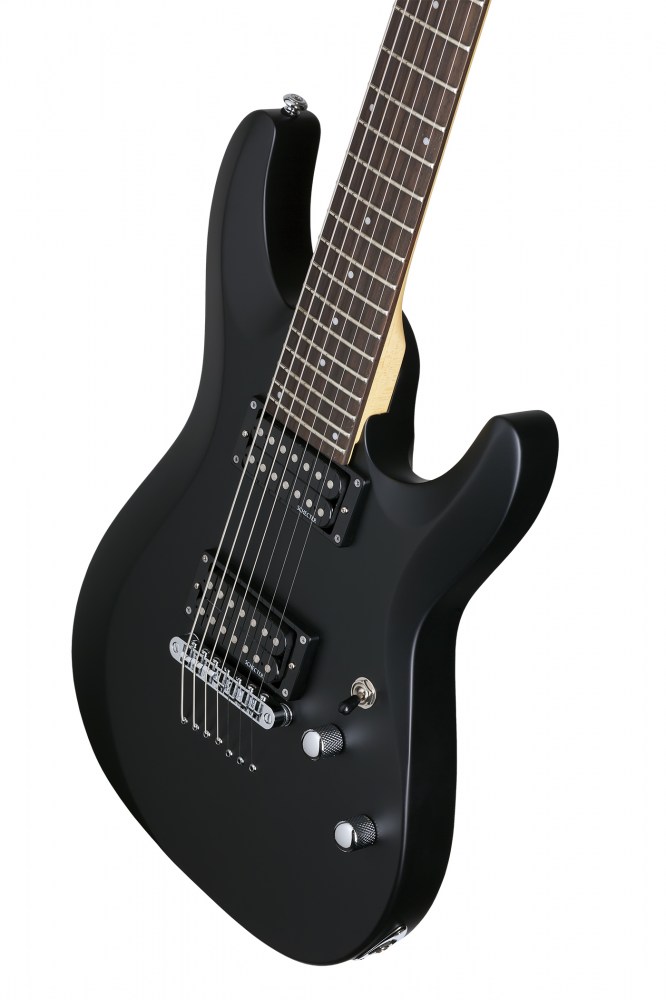 Schecter C-7 Deluxe 2h Ht Rw - Satin Black - Guitarra eléctrica de 7 cuerdas - Variation 2