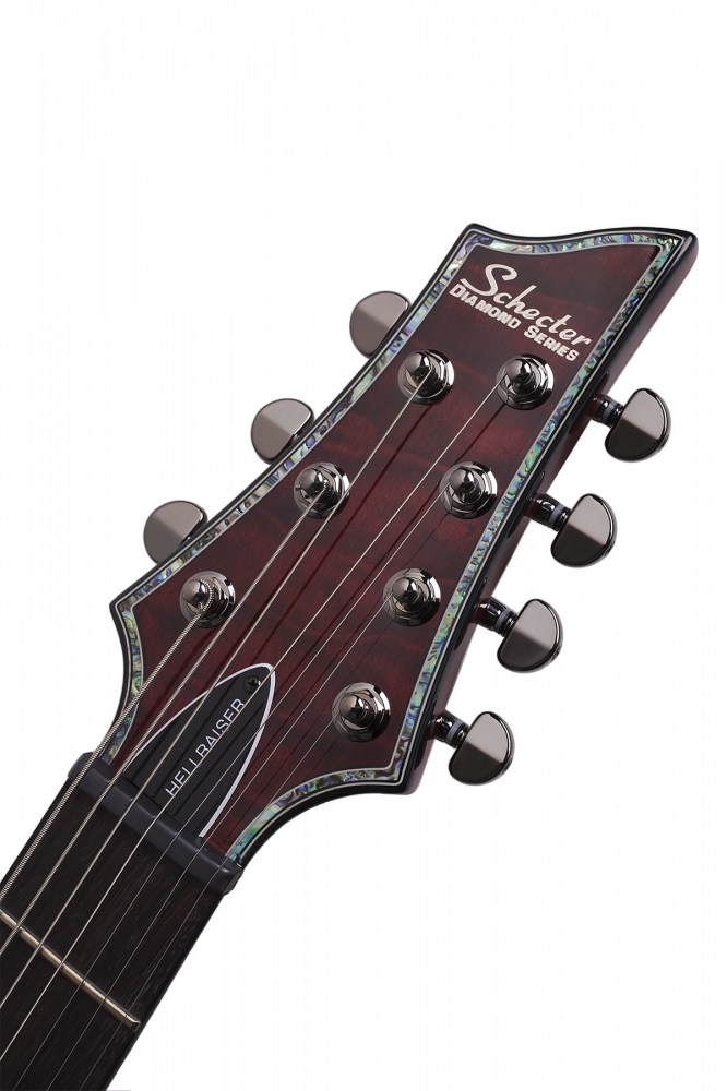 Schecter C-7 Hellraiser 7c 2h Emg Ht Rw - Black Cherry Gloss - Guitarra eléctrica de 7 cuerdas - Variation 6