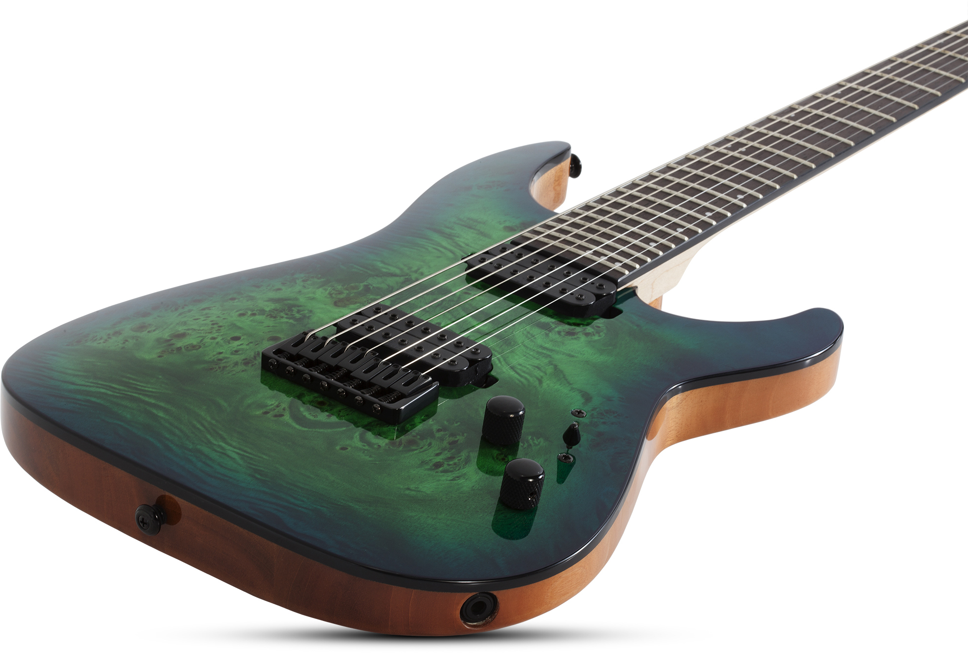 Schecter C-7 Pro 7c 2h Ht Wen - Aqua Burst - Guitarra eléctrica de 7 cuerdas - Variation 1