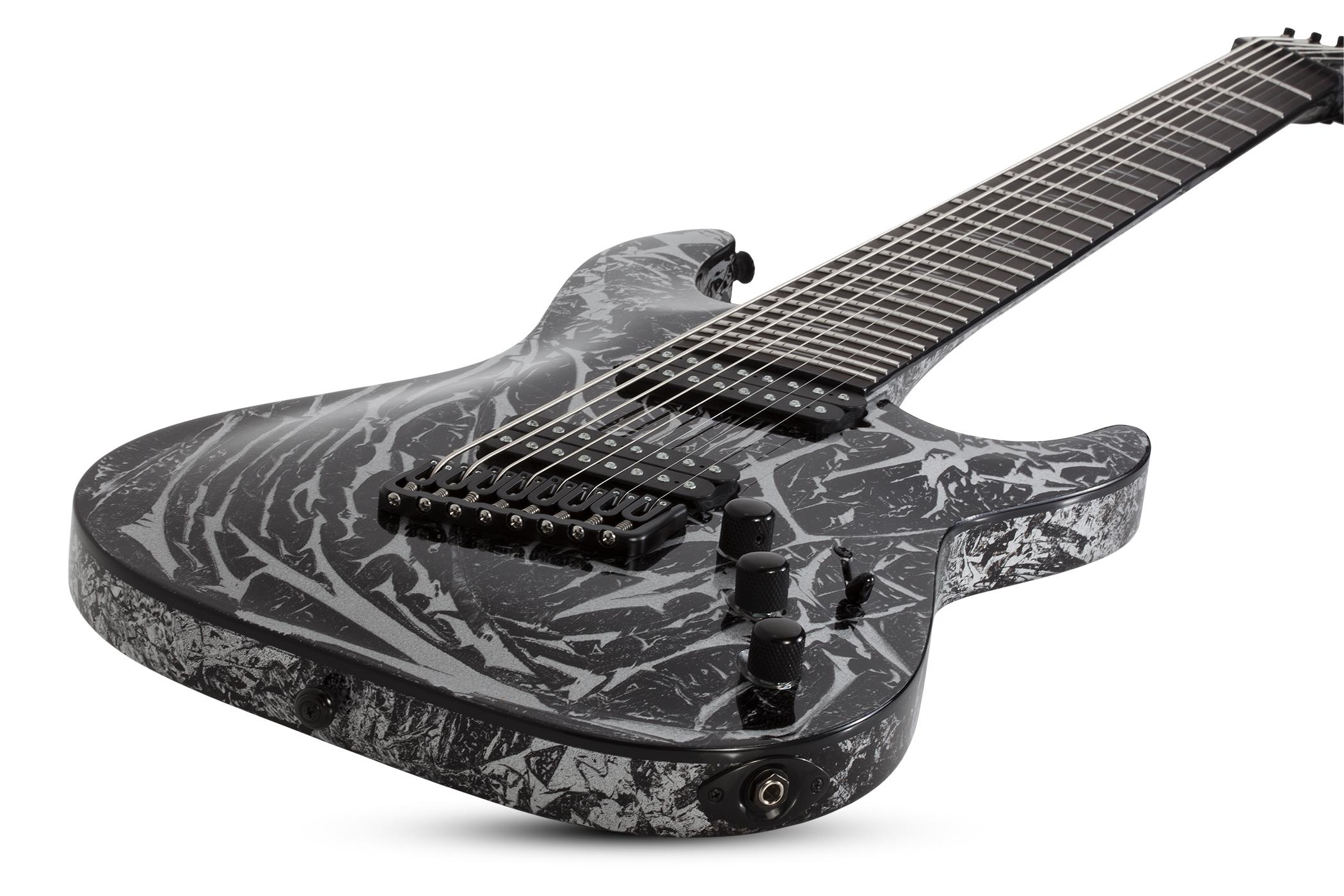 Schecter C-8 Multiscale 8c Baryton 2h Ht Eb - Silver Mountain - Guitarra electrica de 8 y 9 cuerdas - Variation 1