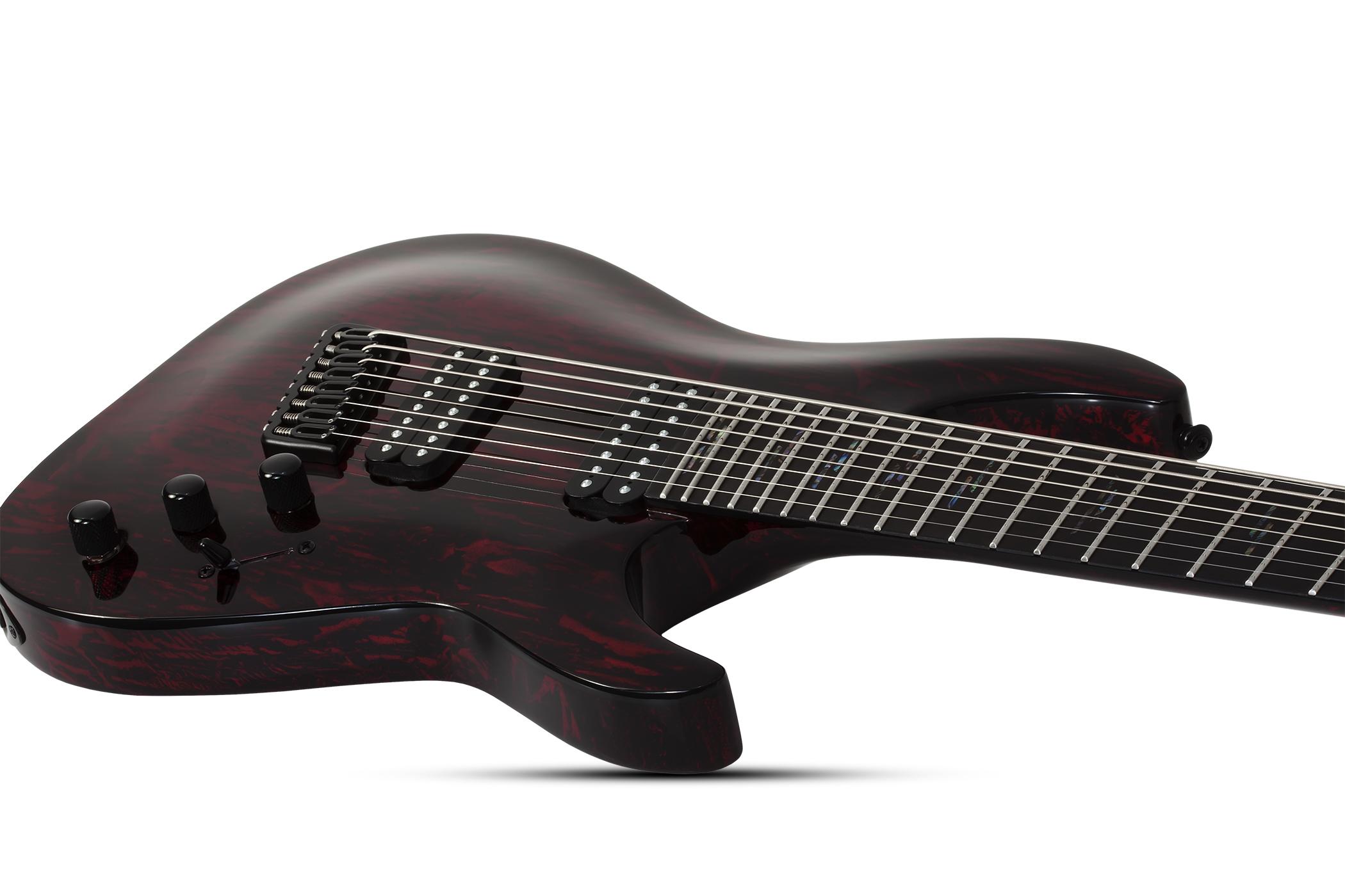 Schecter C-8 Multiscale Silver Mountain 8c Baryton 2h Ht Eb - Blood Moon - Guitarra electrica de 8 y 9 cuerdas - Variation 2