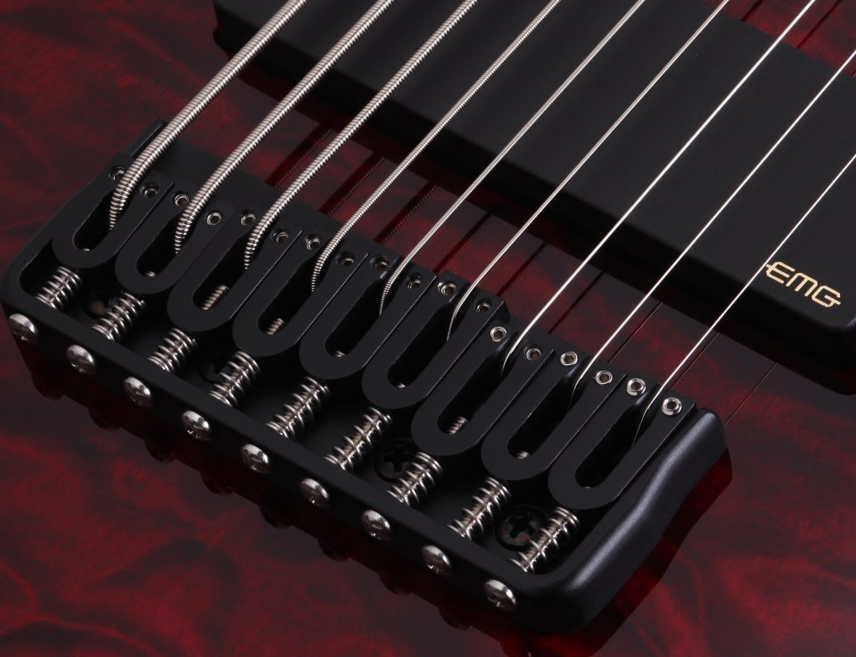 Schecter C-9 Hellraiser 9c 2h Emg Ht - Black Cherry - Guitarra electrica de 8 y 9 cuerdas - Variation 4