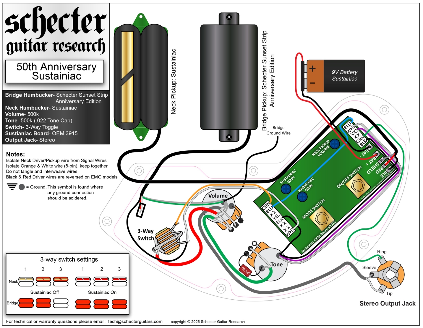 Schecter C1 Fr-s 50th Ann. Lh 2h Sustainiac Eb - 50th Gold Burst - Guitarra electrica metalica - Variation 10