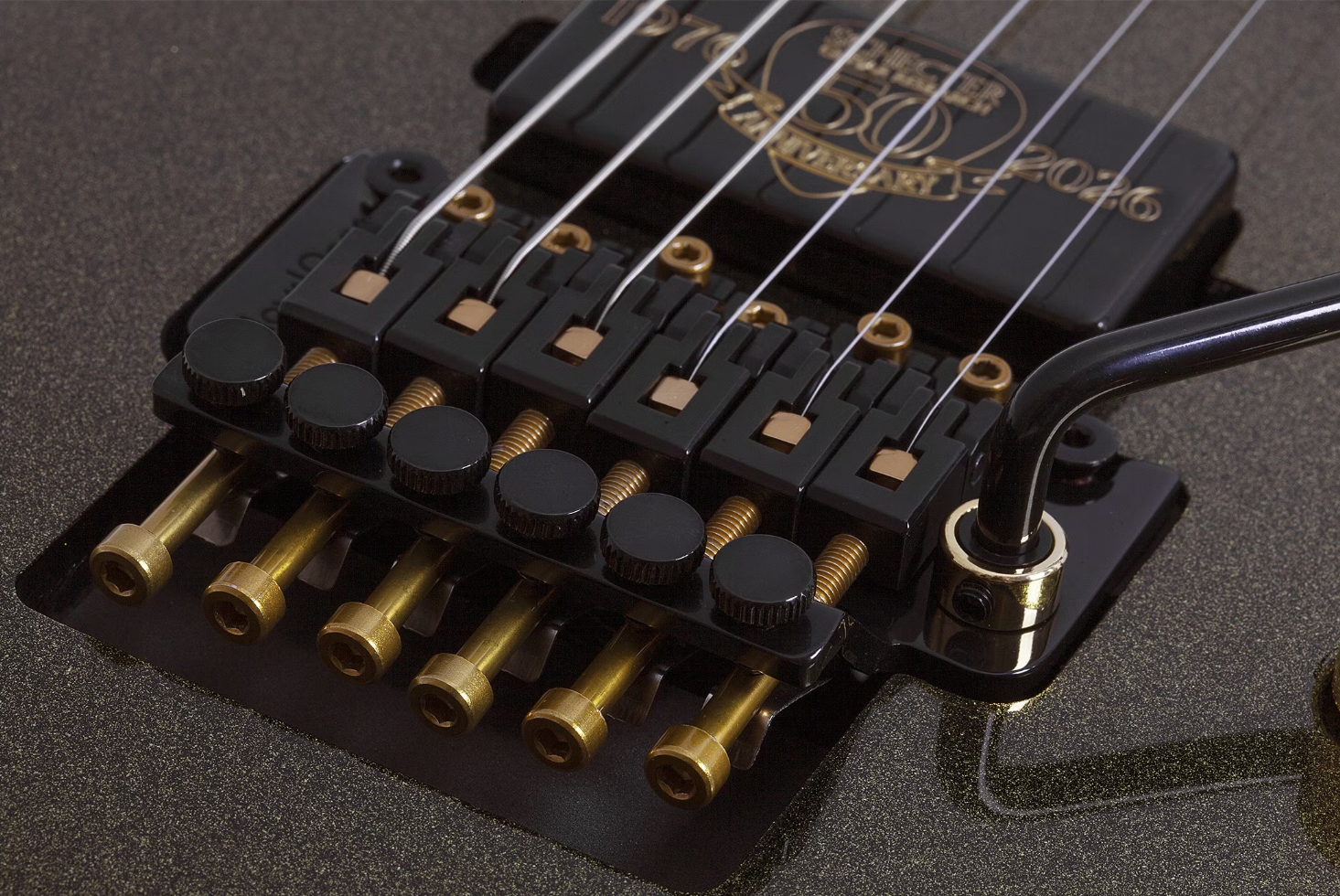 Schecter C1 Fr-s 50th Ann. Lh 2h Sustainiac Eb - 50th Gold Burst - Guitarra electrica metalica - Variation 6