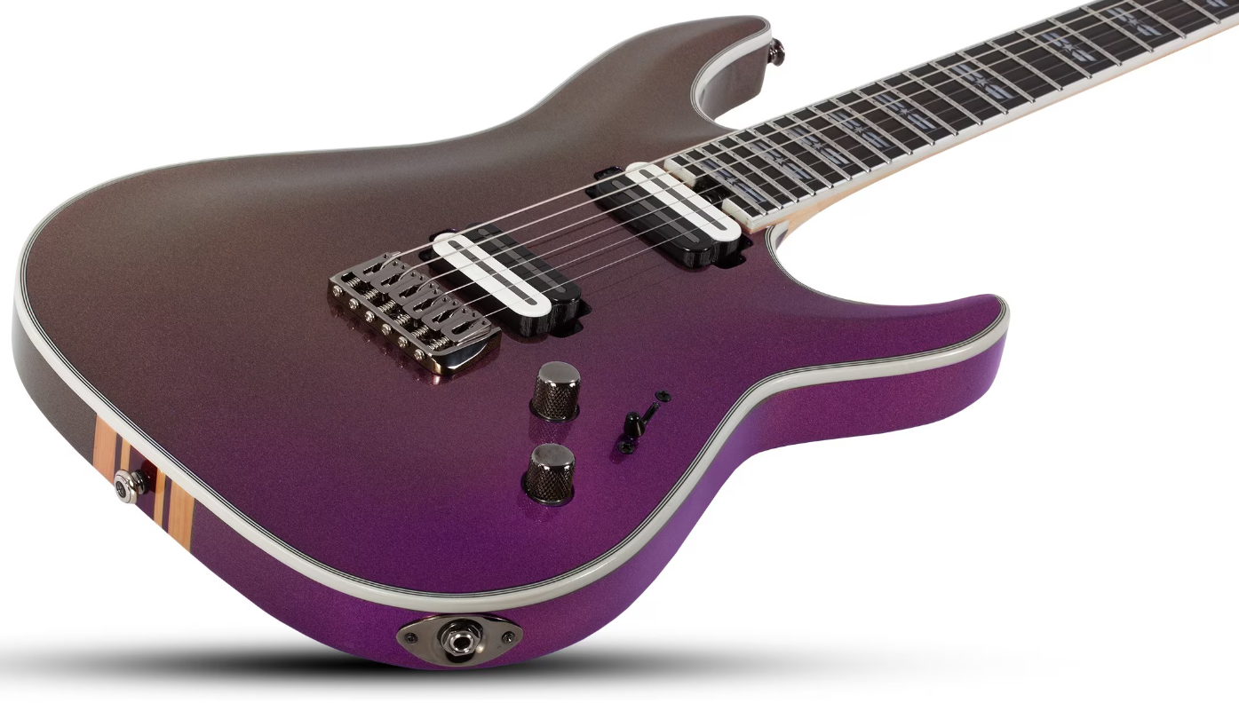 Schecter C1 Sls Hollywood 2h Fishman Fluence Modern Ht Eb - Supernova - Guitarra electrica metalica - Variation 1