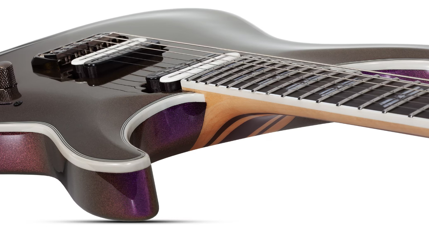 Schecter C1 Sls Hollywood 2h Fishman Fluence Modern Ht Eb - Supernova - Guitarra electrica metalica - Variation 2