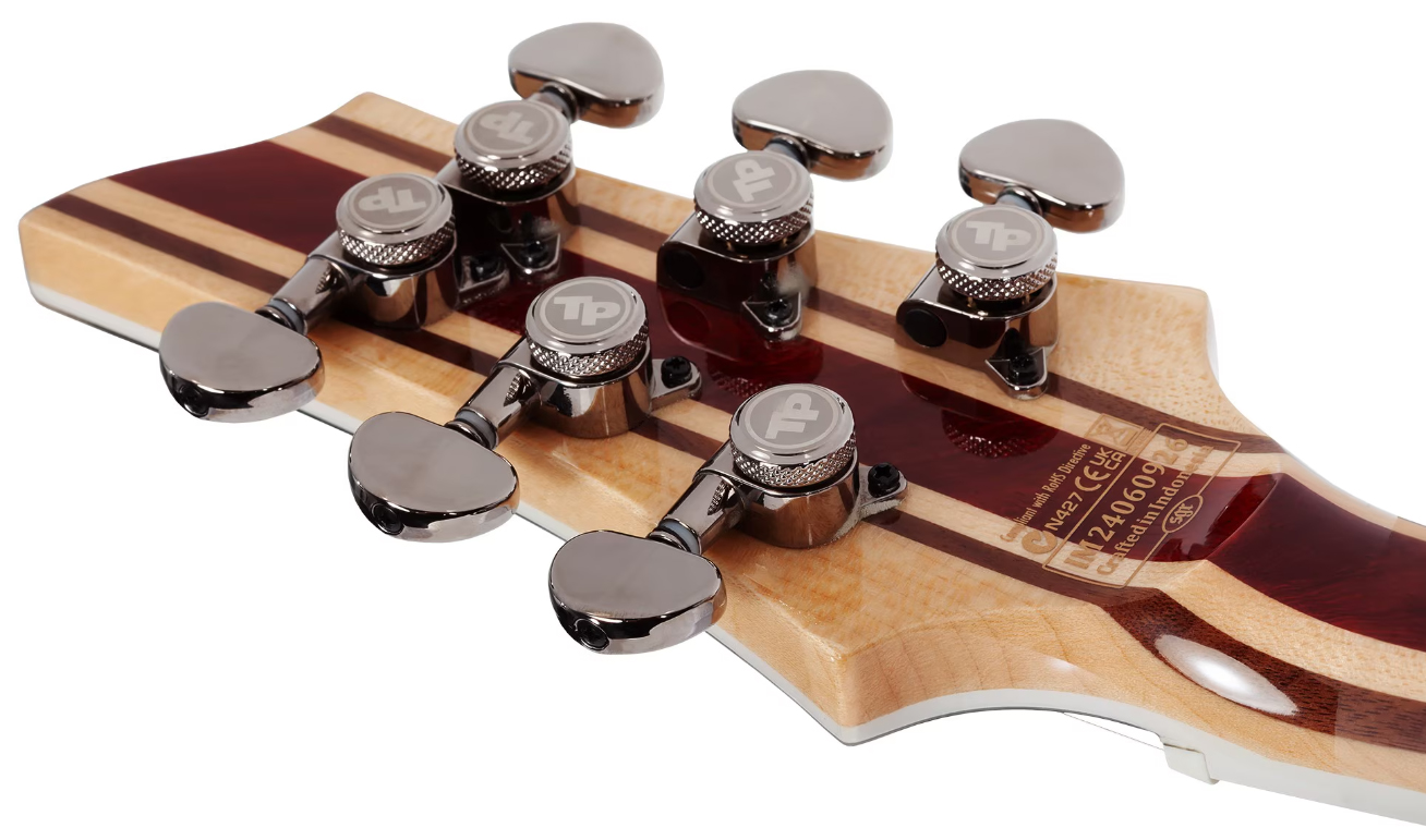 Schecter C1 Sls Hollywood 2h Fishman Fluence Modern Ht Eb - Supernova - Guitarra electrica metalica - Variation 7