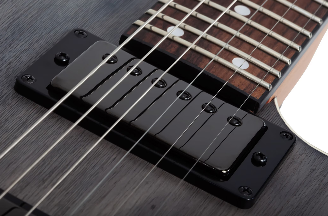 Schecter C1 Standard 2h Ht Rw - Charcoal Satin - Guitarra eléctrica con forma de str. - Variation 4