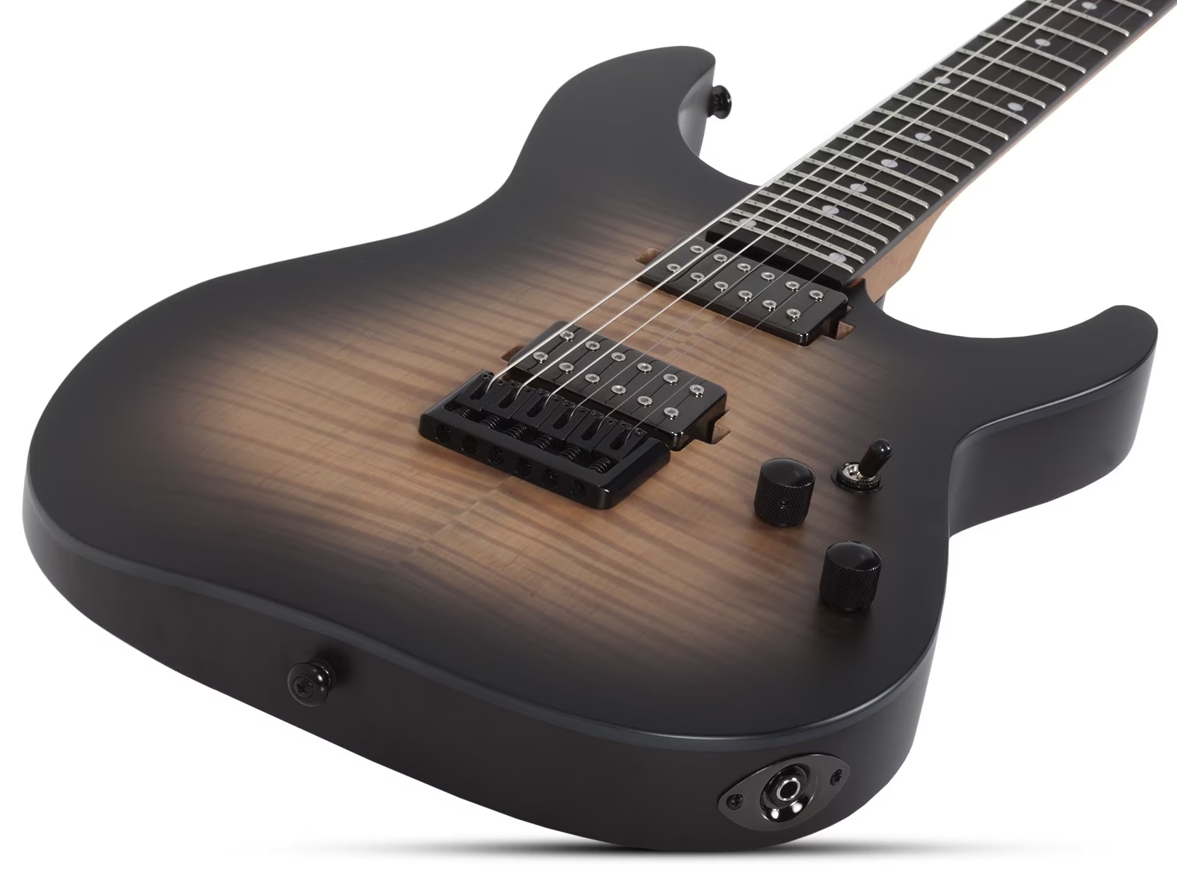 Schecter C1 Standard Plus 2h Ht Eb - Ember Burst - Guitarra eléctrica con forma de str. - Variation 2