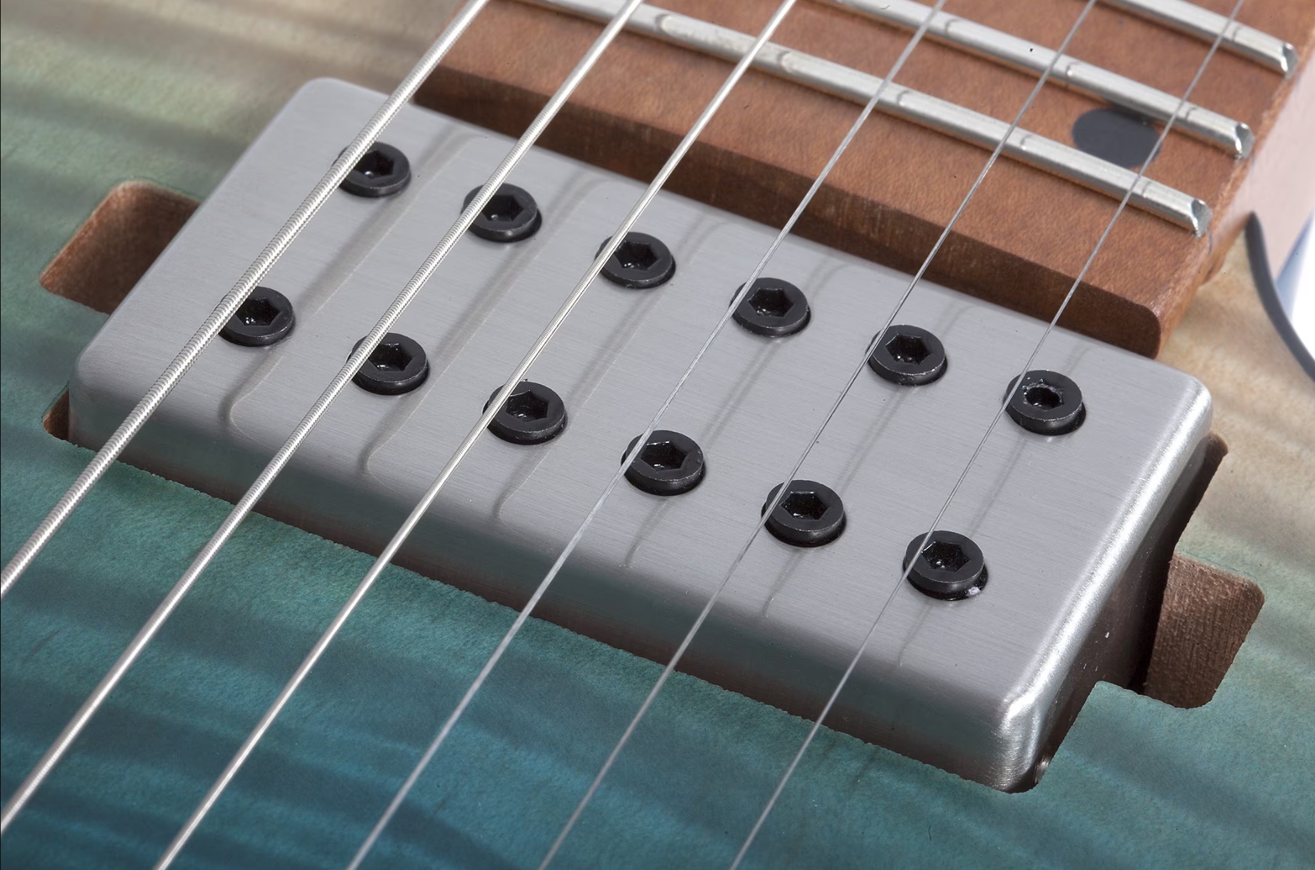 Schecter C1 Standard Plus 2h Ht Mn - Blue Fade - Guitarra eléctrica con forma de str. - Variation 4