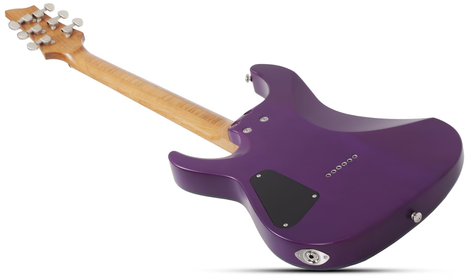 Schecter C1 Standard Plus 2h Ht Mn - Trans Purple Burst - Guitarra eléctrica con forma de str. - Variation 5