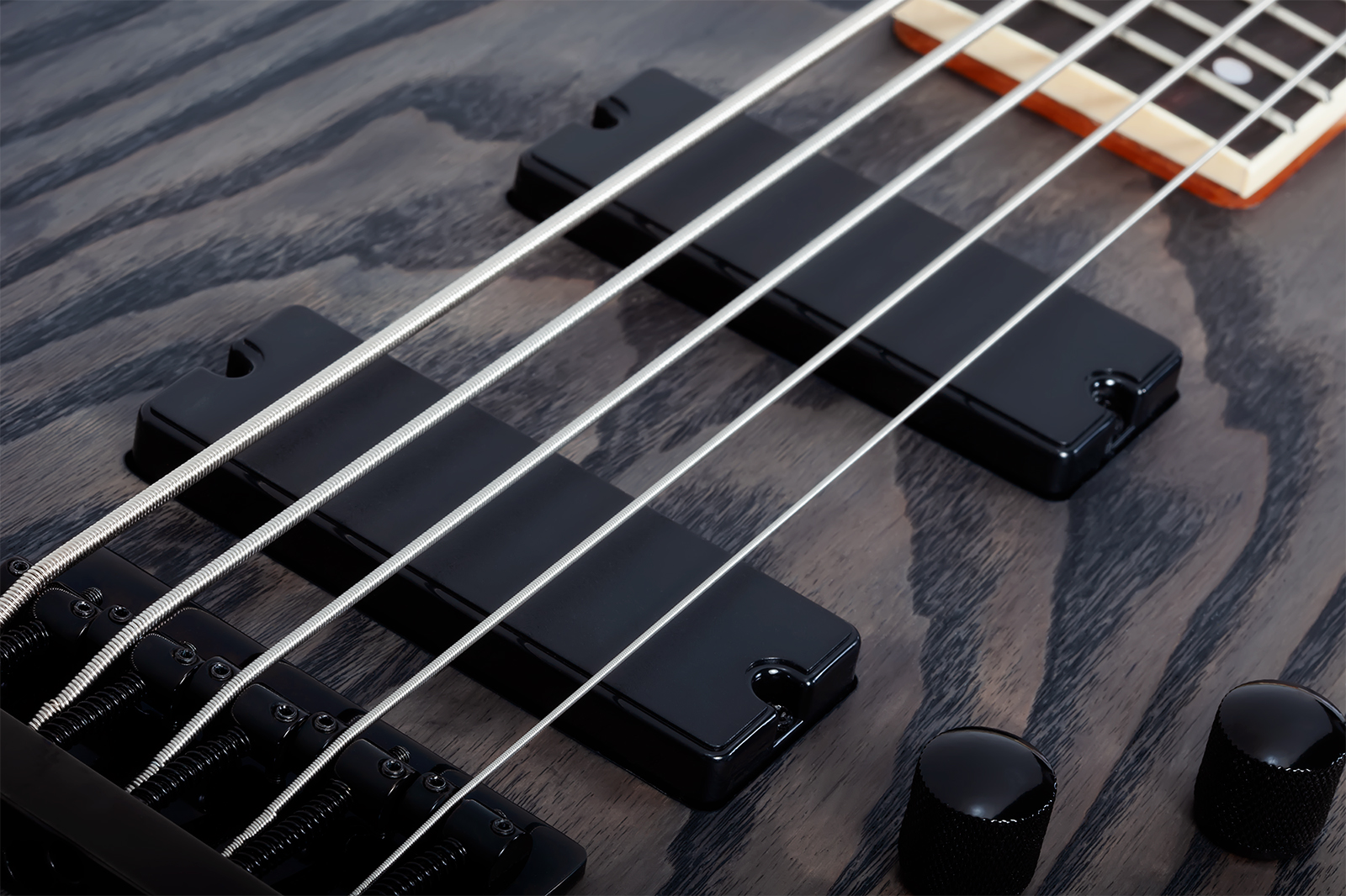 Schecter C5 Standard 5c Rw - Charcoal Satin - Bajo eléctrico de cuerpo sólido - Variation 3