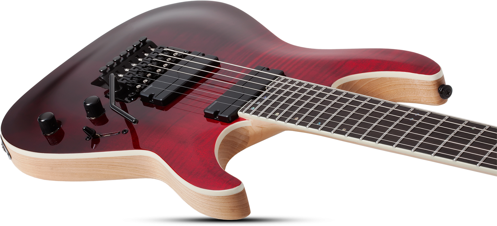 Schecter C7 Fr Sls Elite 7c Baryton 2h Fr Eb - Blood Burst - Guitarra eléctrica barítono - Variation 3