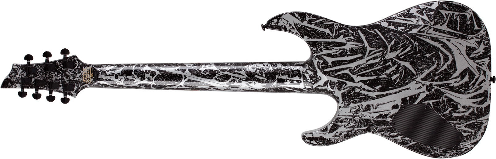 Schecter C7 Multiscale 7c Baryton 2h Ht Eb - Silver Mountain - Multi-Scale Guitar - Variation 1